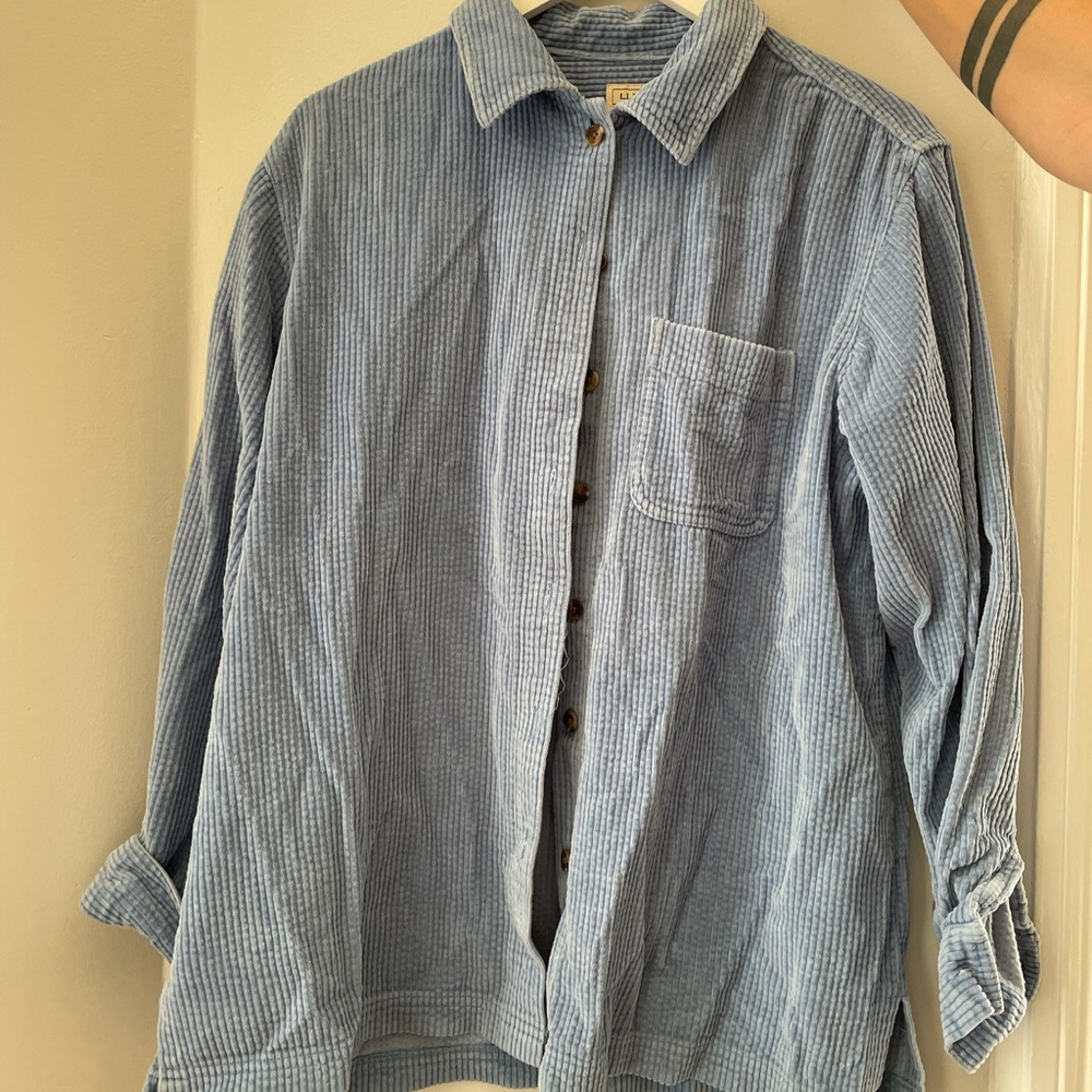 Blue Corduroy LL Bean Button Down